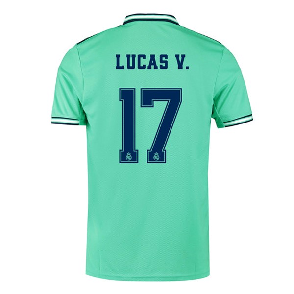 Camiseta Real Madrid NO.17 Lucas V. Replica Tercera Ropa 2019/20 Verde